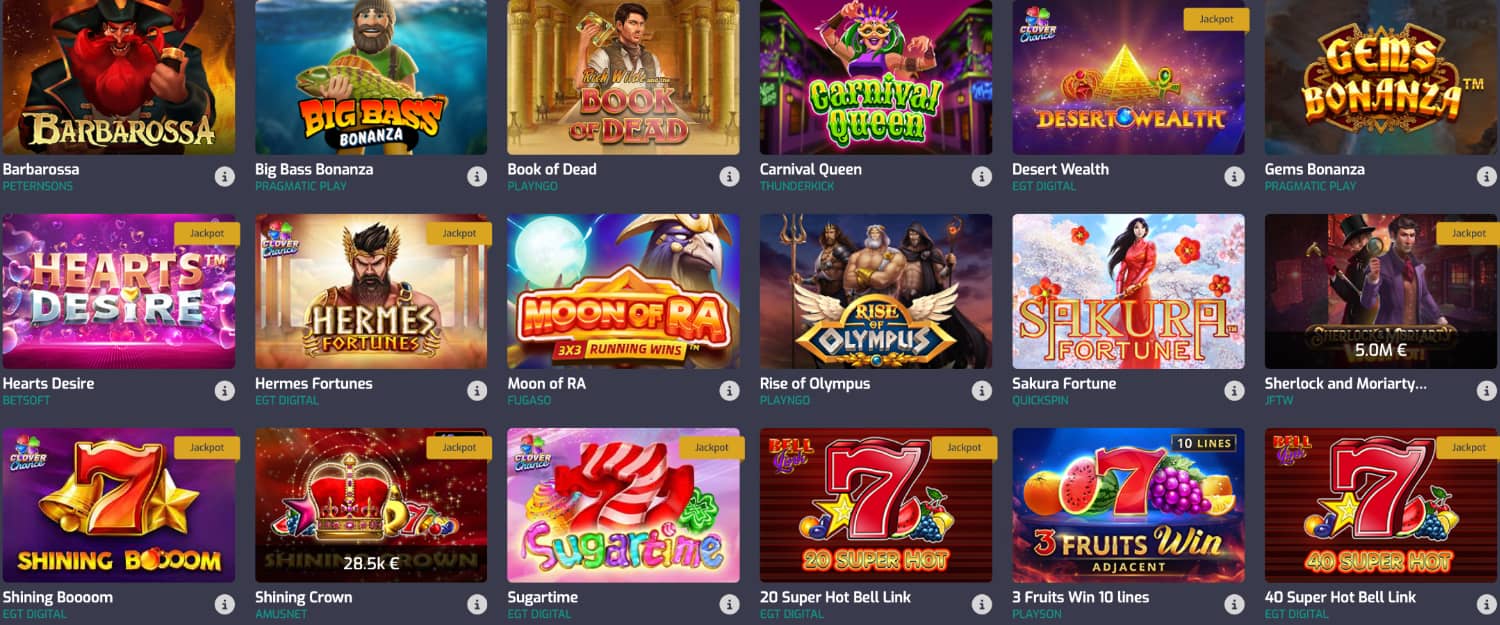 تشكيلة الألعاب في CristalPoker