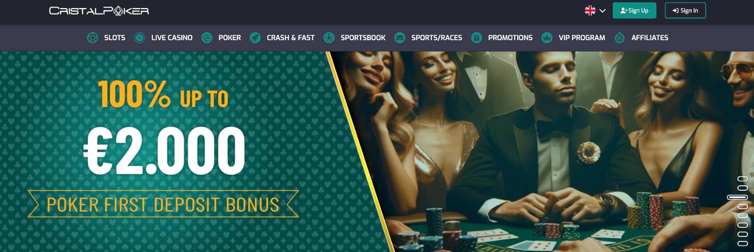 منصة البوكر في CristalPoker