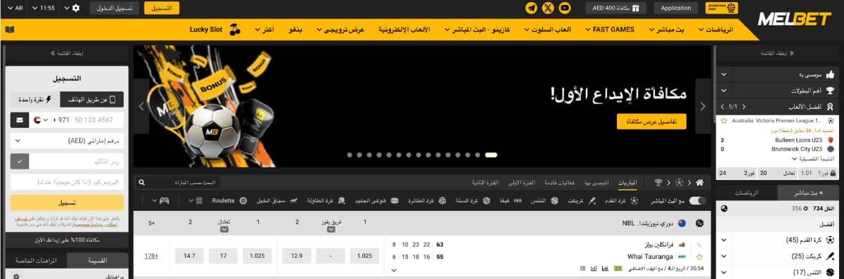 نظرة عامة على كازينو Melbet